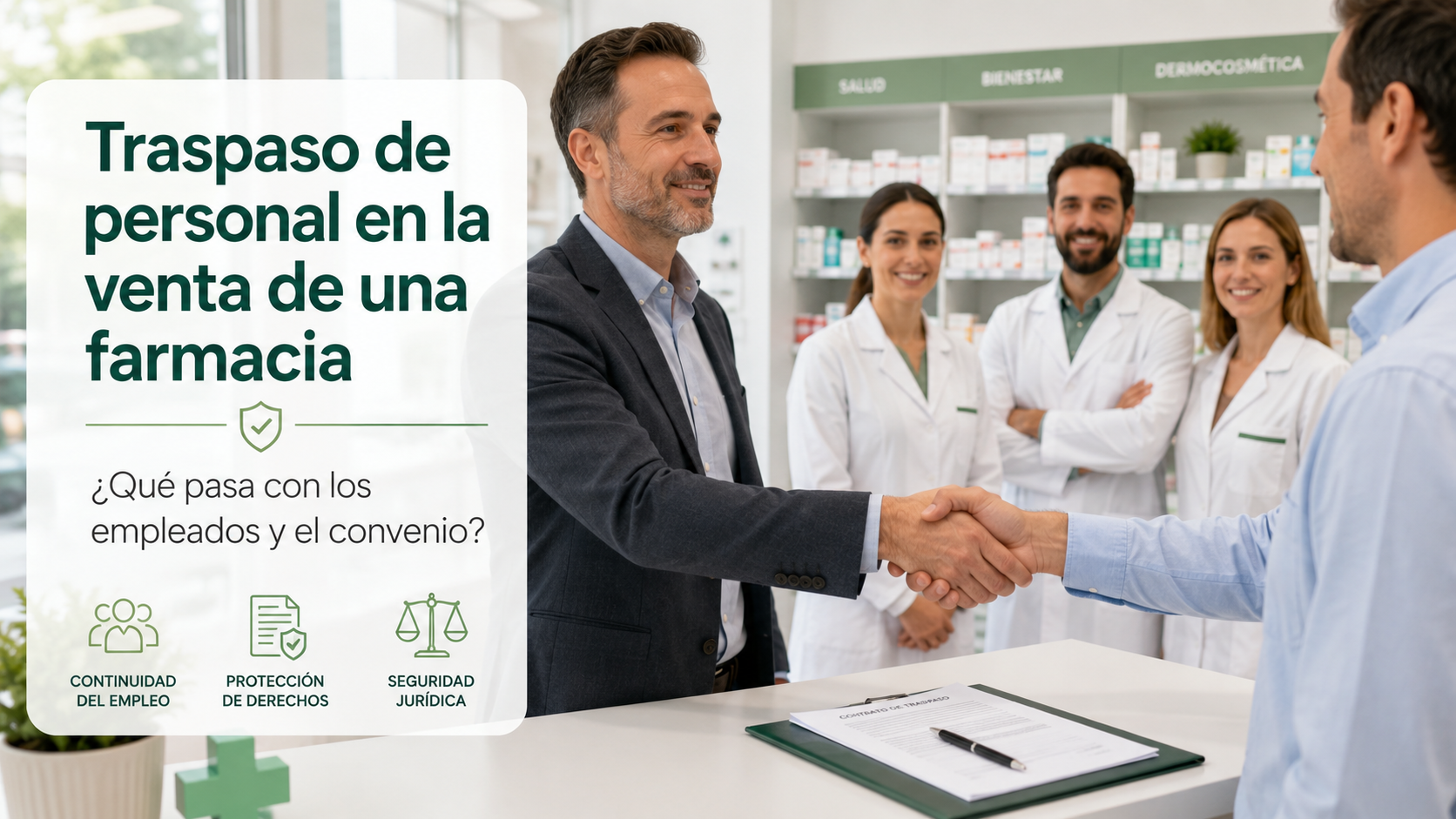 mantener-despedir-empleados-compra-farmacia Mantener o despedir empleados en la venta de una farmacia.